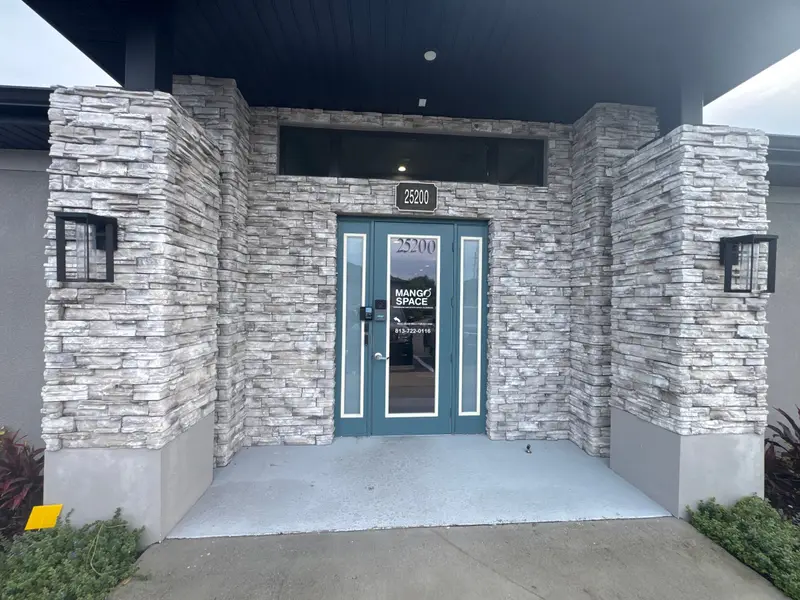Entrance to the U First Roofing office building on Sawyer Francis Lane in Lutz
